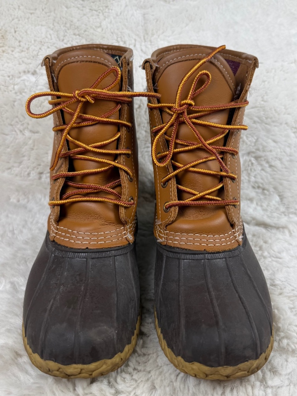 L. L Bean GORE-TEX Thinsulate Insulated Bean Boots Made in USA Leather Women's 8